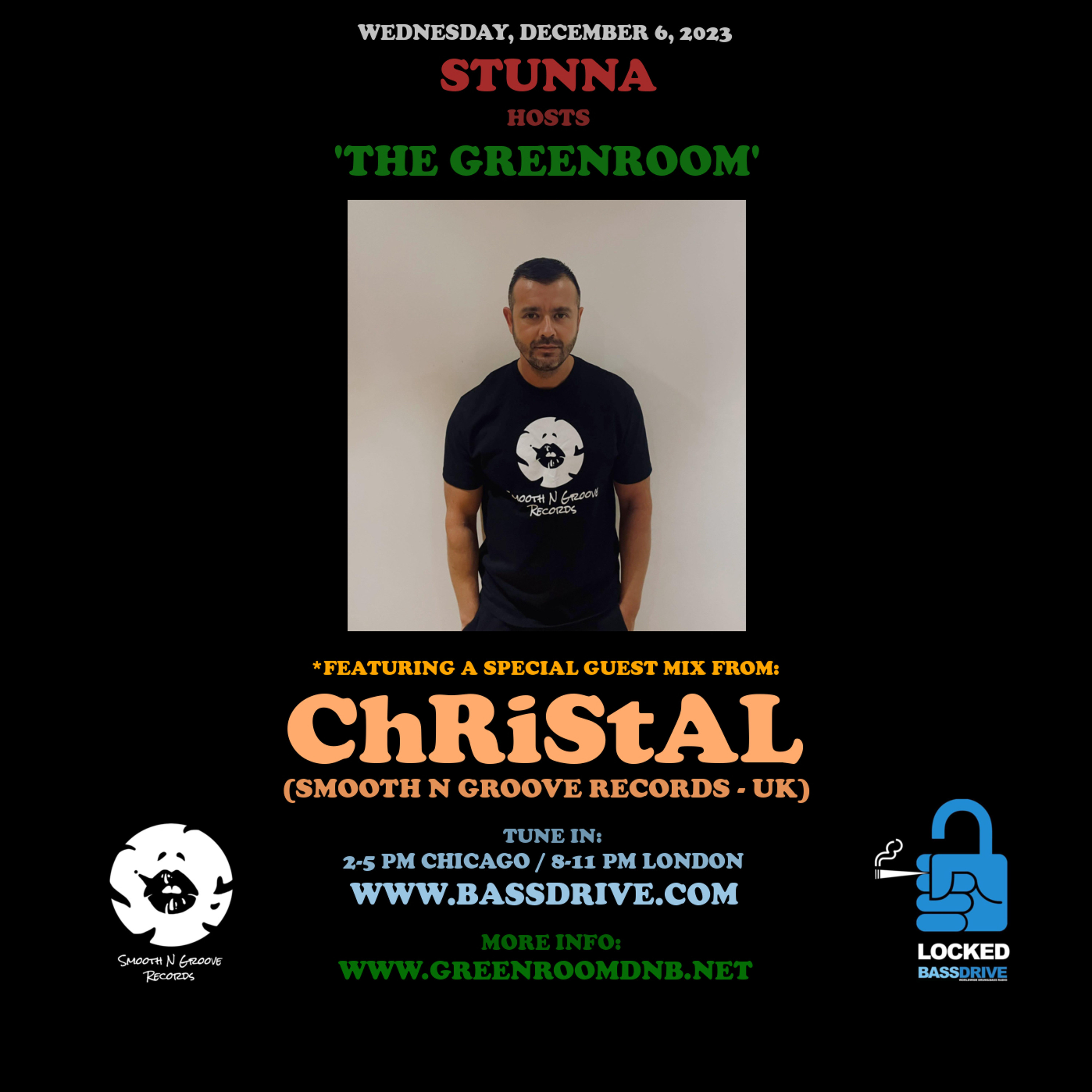 STUNNA Hosts THE GREENROOM with ChRiStAL Guest Mix December 6 2023 episode artwork
