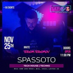 Spassoto Pres Concept Live Club Tabu Varna City 25.11.23.