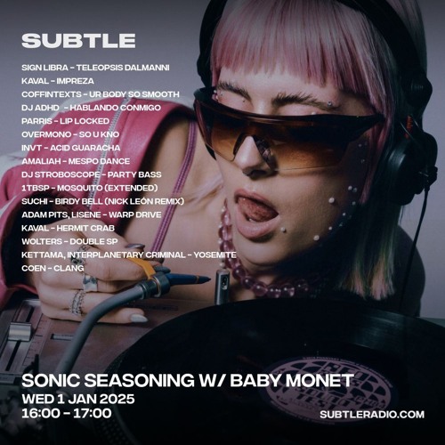 SUBTLE RADIO 002 | Sonic Seasoning w/ Baby Monet | 01 Jan 2025