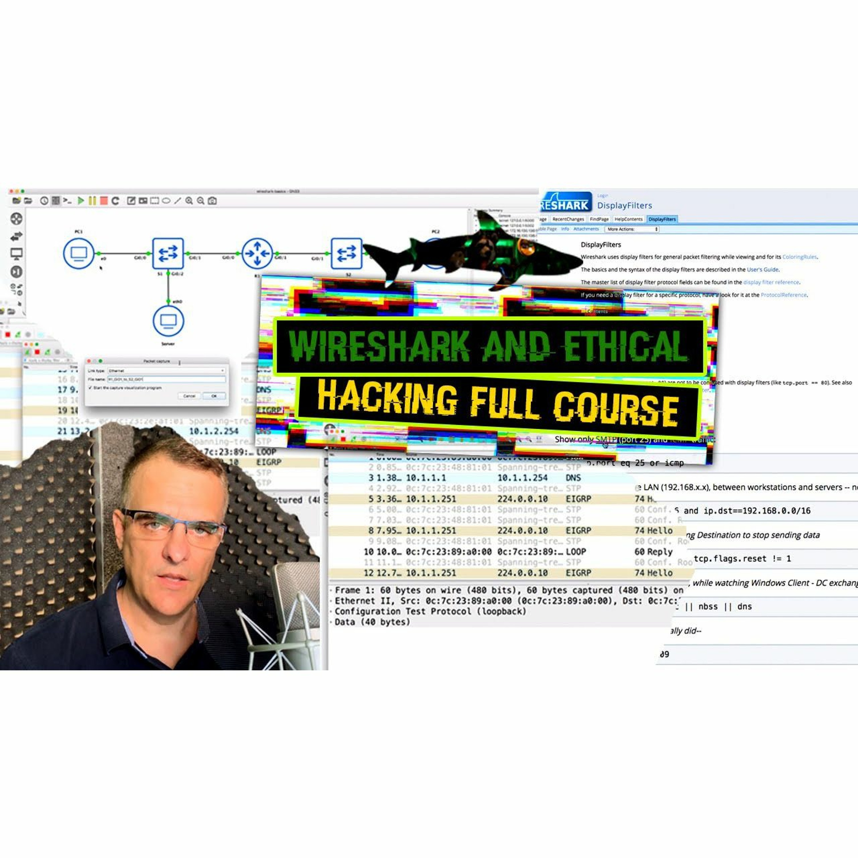 cover of episode #181: Free Wireshark and Ethical Hacking Course| Video #2