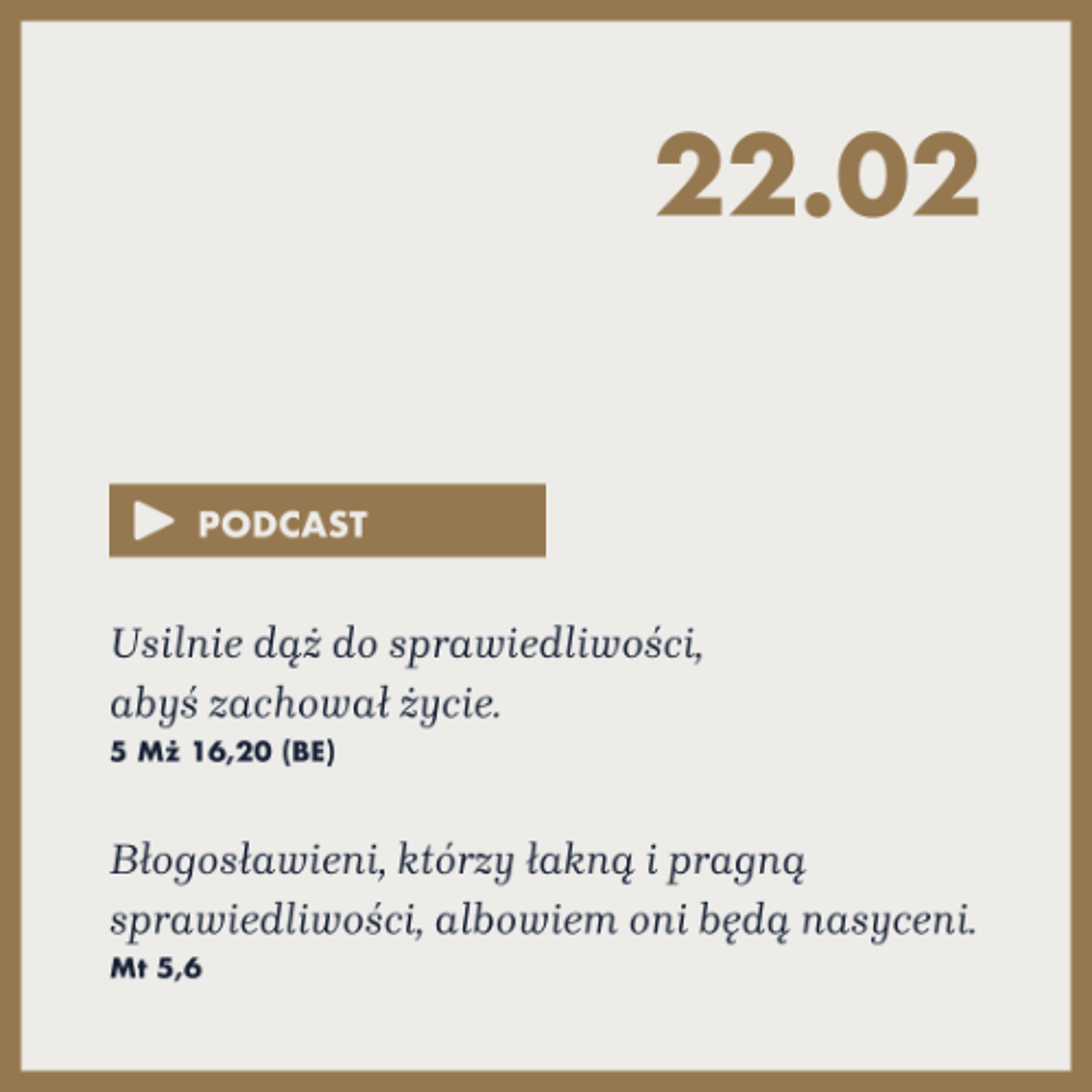 Poranek ze Słowem na 22 lutego 2025 episode artwork