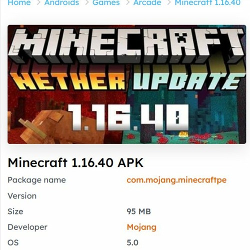 Stream Minecraft APK 1.16.40 game Arcade Download Free by HappyROMs