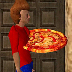 the pizza is aggressive