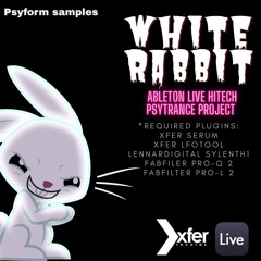 [180BPM!] Hitech PSYTRANCE Template "WHITE RABBIT" For Ableton Live