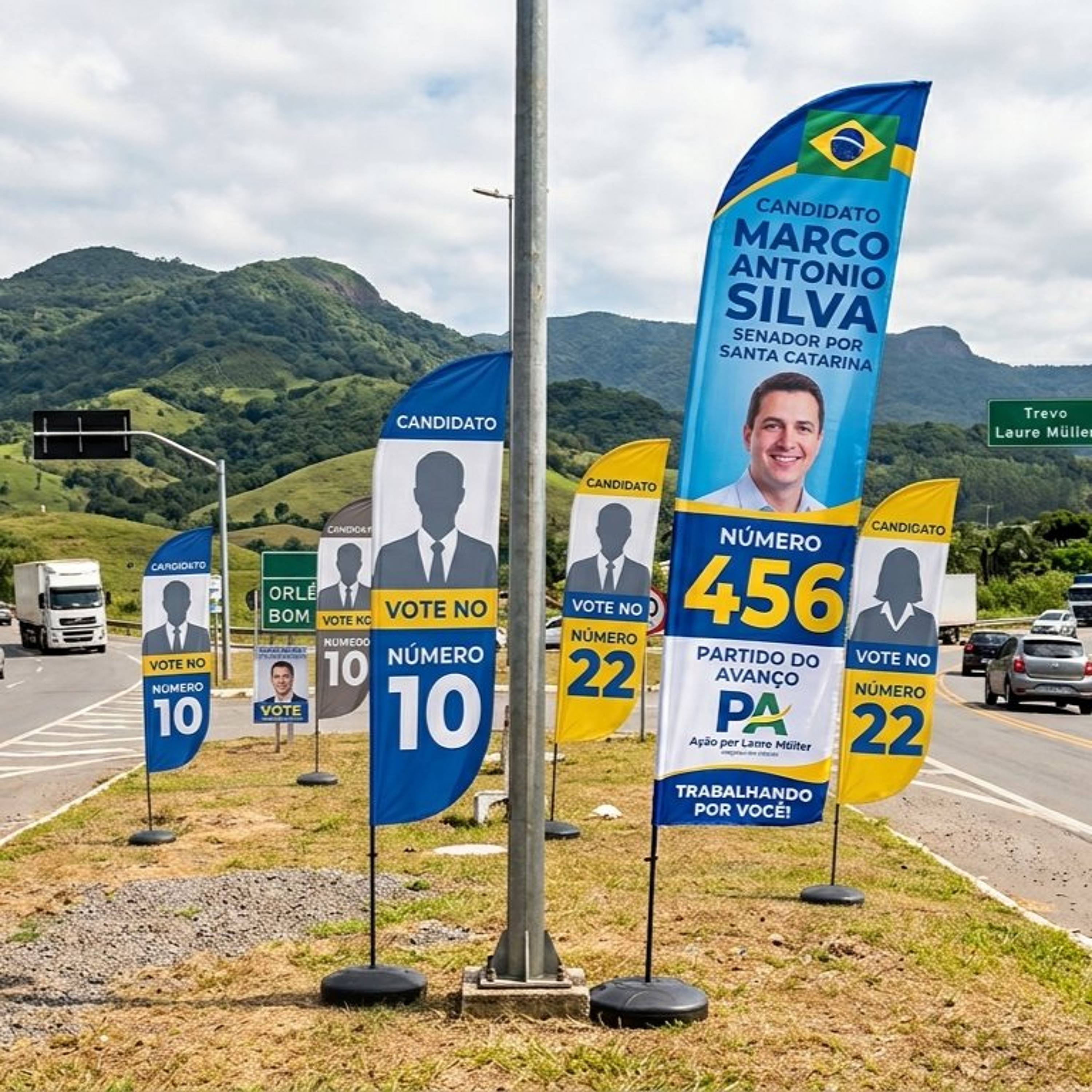 Propaganda eleitoral é retirada de áreas de rodovias estaduais em Lauro Müller episode artwork