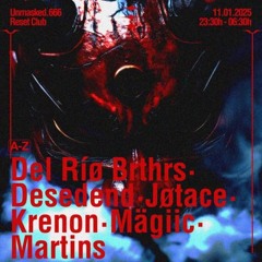 Closing set Unmasked VOL. VI | 5:30 - 6:30 | Reset Club Zaragoza 11/1/2025