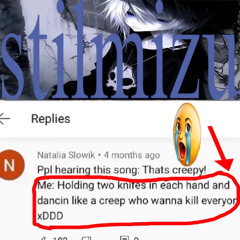 me holding 2 knives and dancin creep who wanna kill everyone xDDD