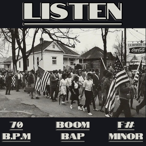 "Listen" Sample Chop Boom Bap Beat 70 BPM F# Minor