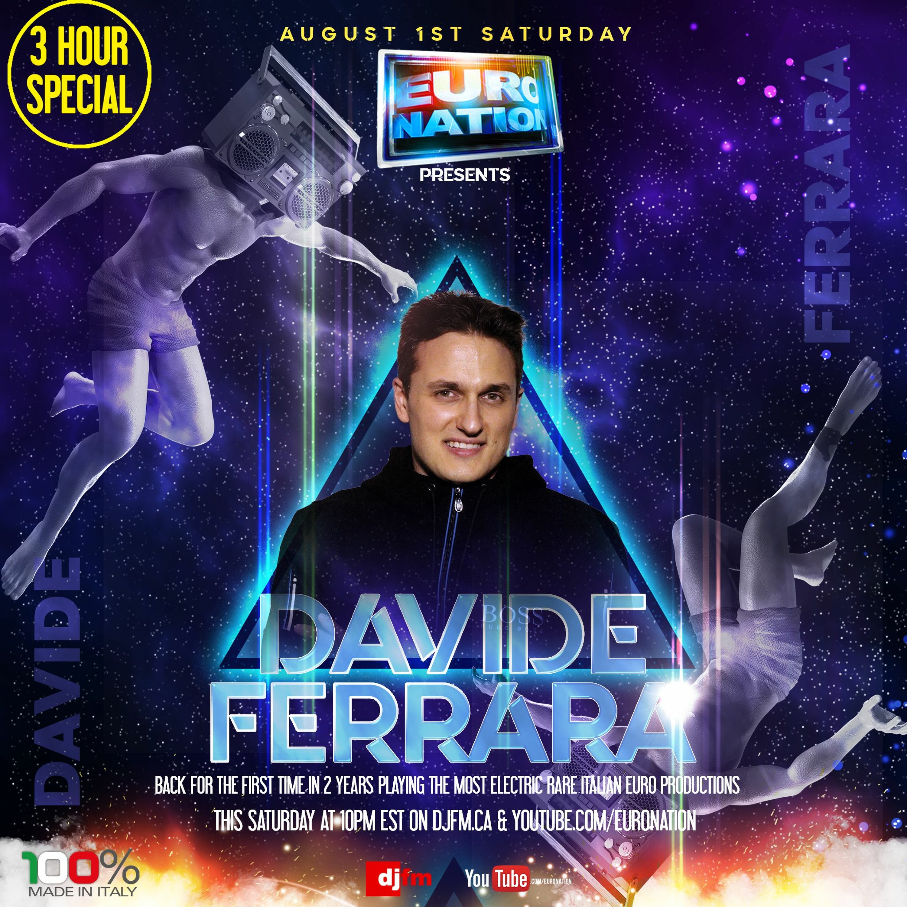 Euro Nation August 1, 2020 Feat. DJ DAVIDE FERRARA episode artwork