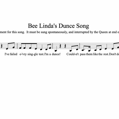 Bee Linda's Dunce Song