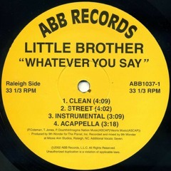 Little Brother - Whatever You Say Remix (Urso Polar Remix)