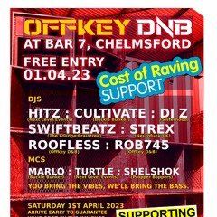 ROB745 Live @ OFFKEY DnB "Cost of raving support"