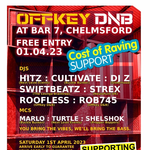 ROB745 Live @ OFFKEY DnB "Cost of raving support"
