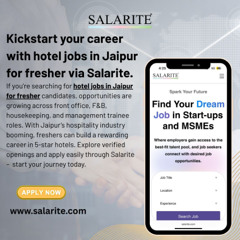 Best Hotel Jobs in Jaipur for Fresher Candidates 2025