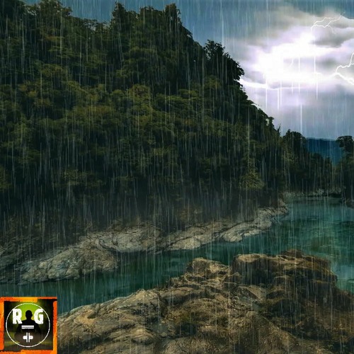 Loud Thunderstorm Sounds with Rain, Thunder and Rushing Creek Noises for Sleeping, Relaxing