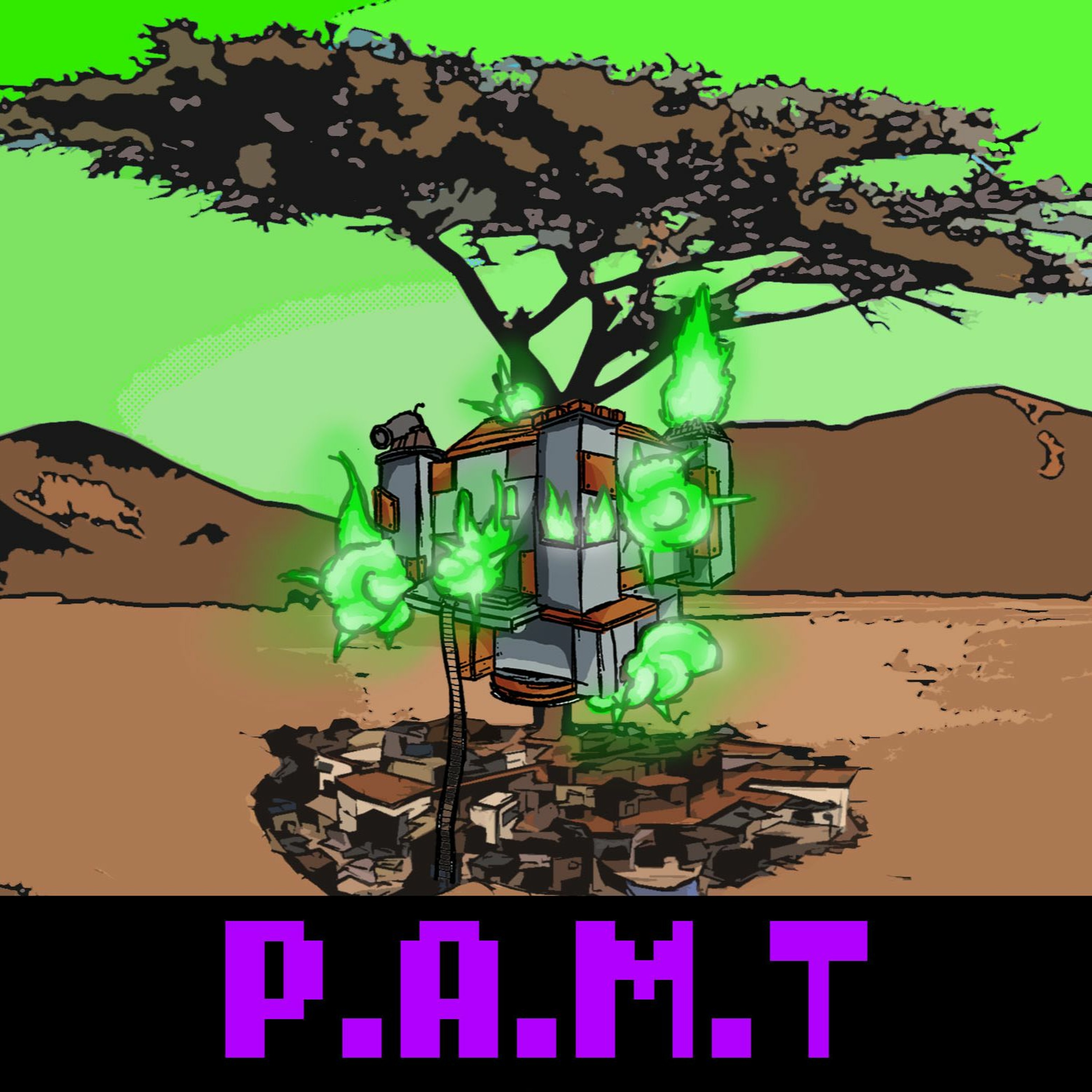 Post Apocalyptic Metal Treehouse