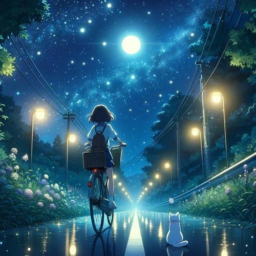 Biking Under Starlight