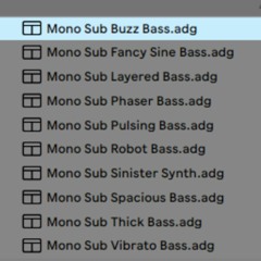 Mono Sub Pulsing Bass Sample