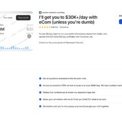 Eddie (Mavenport Hustler) - Build $30K+/day with eCom  [Glocourse.com]