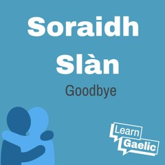 Cuairt-litir na seachdain - Soraidh slàn | LG Newsletter: Goodbye