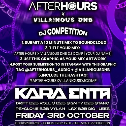 AFTER HOURS x VILLAINOUS DNB DJ COMP [Graphite]
