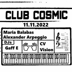 Gaff-E live Dj cut - Club Cosmic @ Sameheads 11.11.22