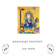 peacesign keychain, 𝘳𝘢𝘪𝘯 𝘤𝘩𝘦𝘤𝘬 [EM021]