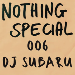 Nothing Special 006: DJ Subaru