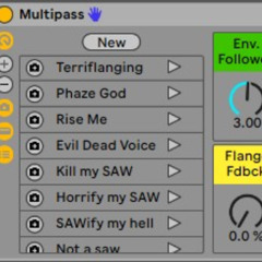 AbletonFX rack - 16 multiband effector: Multipass / Free download.