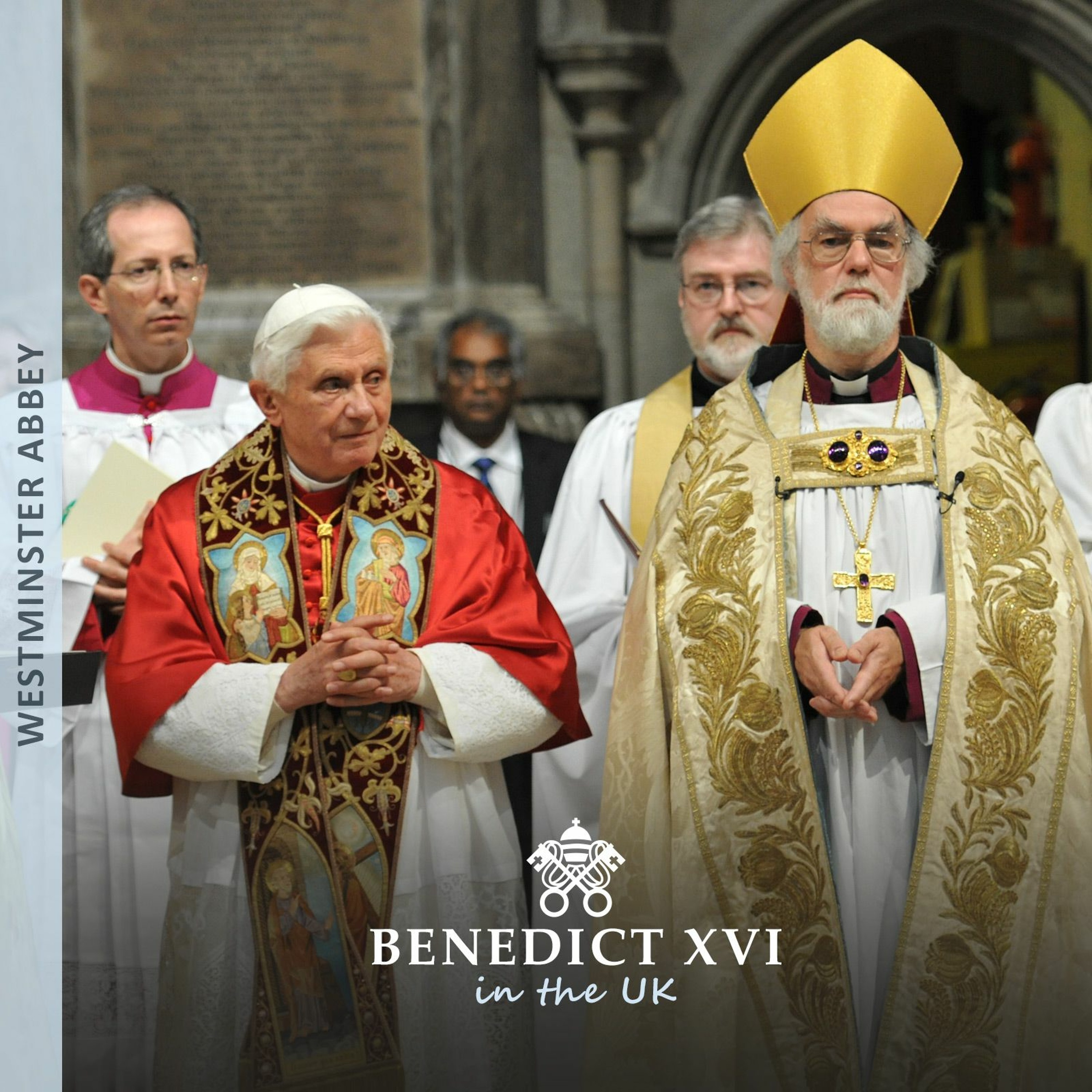 Pope Benedict and Archbishop of Canterbury speak at an Evensong service in Westminster Abbey episode artwork