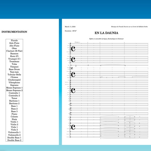 Opera : « En la Daunia »  - Act II  - (This is an excerpt of my new piece in work...)