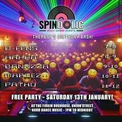 Bannzza - Techno Vocal Bangers - Spindolic Multi Genre Events- Saturday 13th Jan 2024