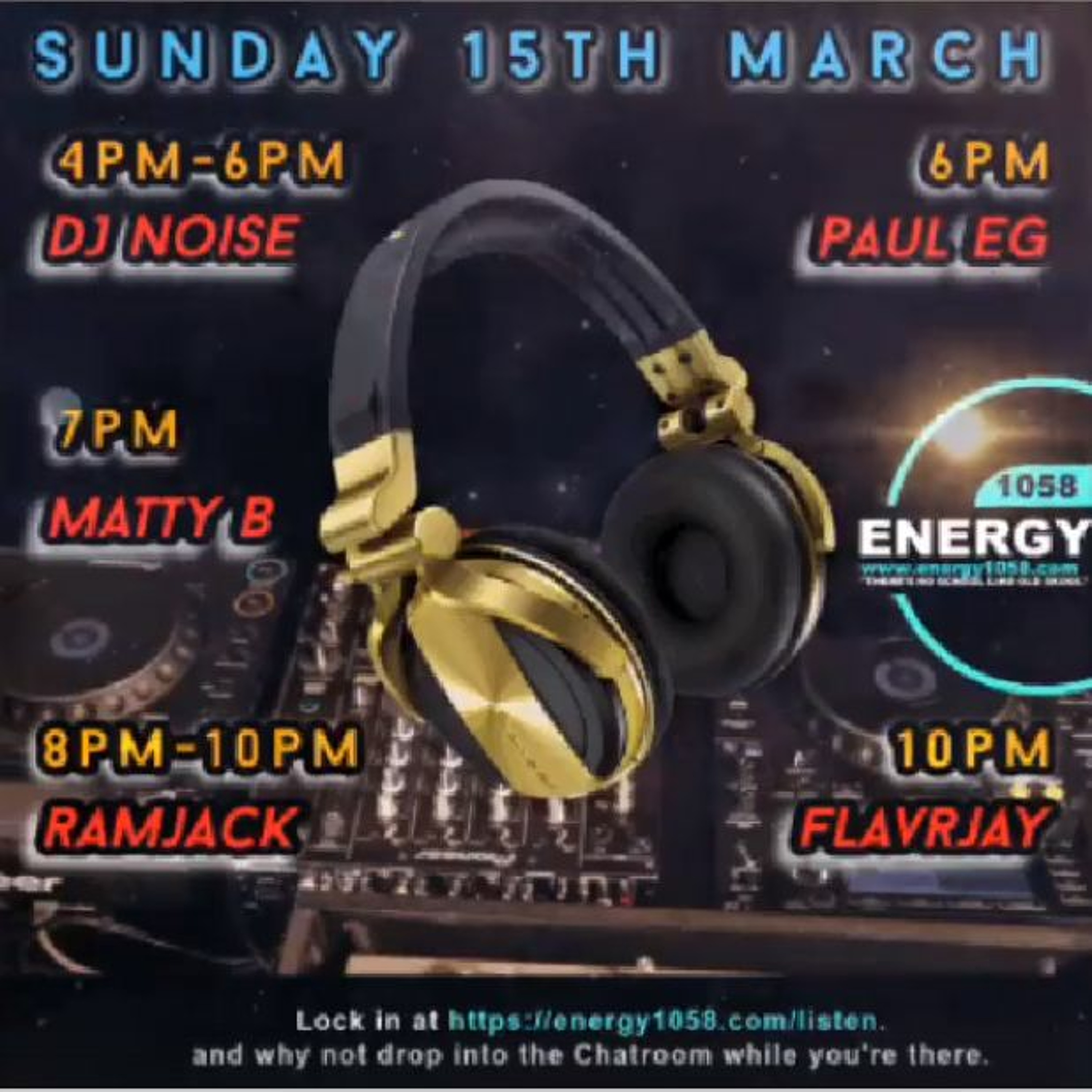 FLavRjay. Energy 1058 15-MAR-2020 episode artwork