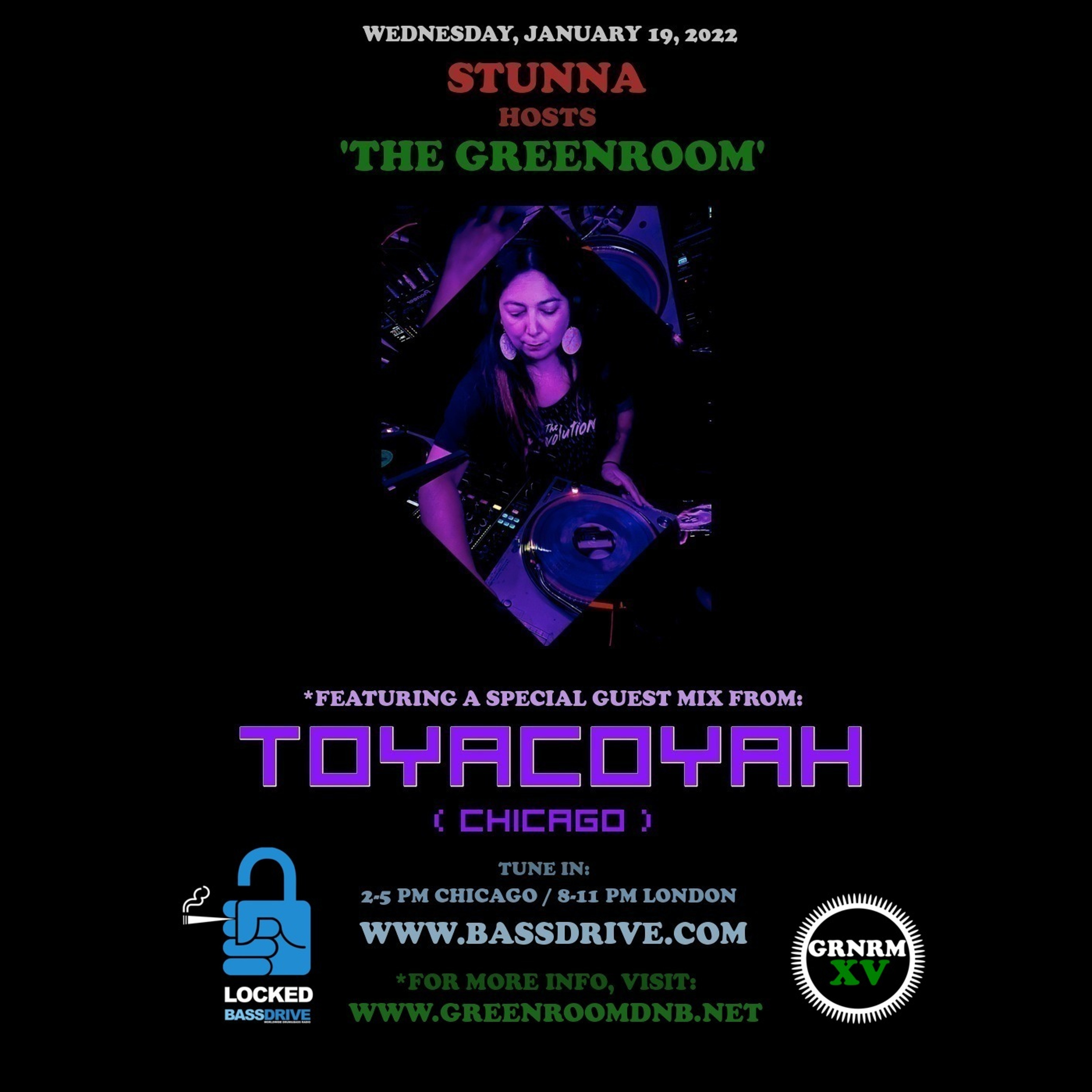 STUNNA Hosts THE GREENROOM with TOYACOYAH Guest Mix January 19 2022 episode artwork