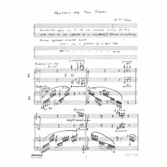Edward Toner Cone: Fantasy for Two Pianos (1965)