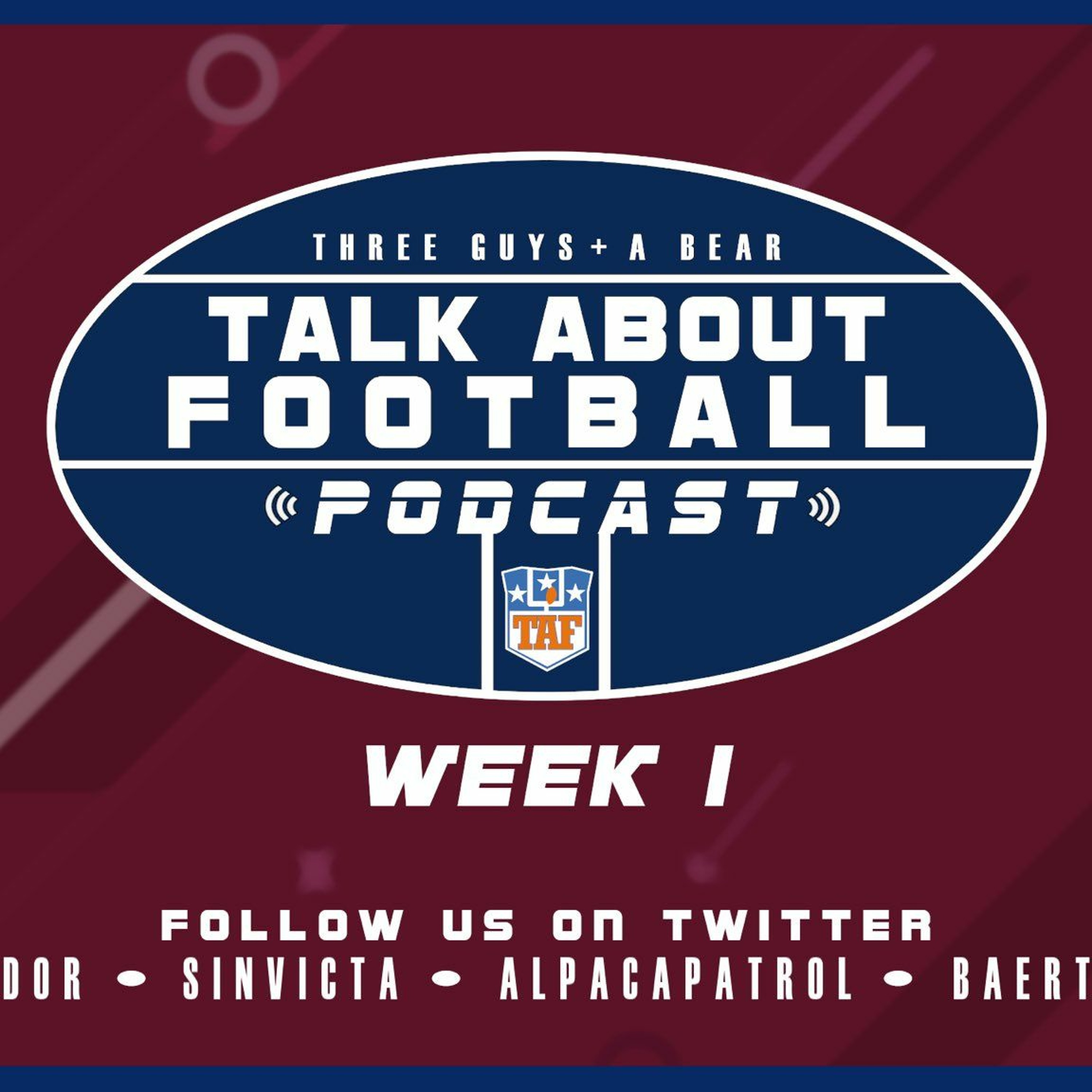 Three Guys (And a Bear) Talk About Football - 2021-2022 NFL Week 1 episode artwork