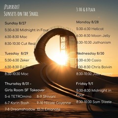Burning Man 2023 Sets - Playasos - Sunsets on the Snail