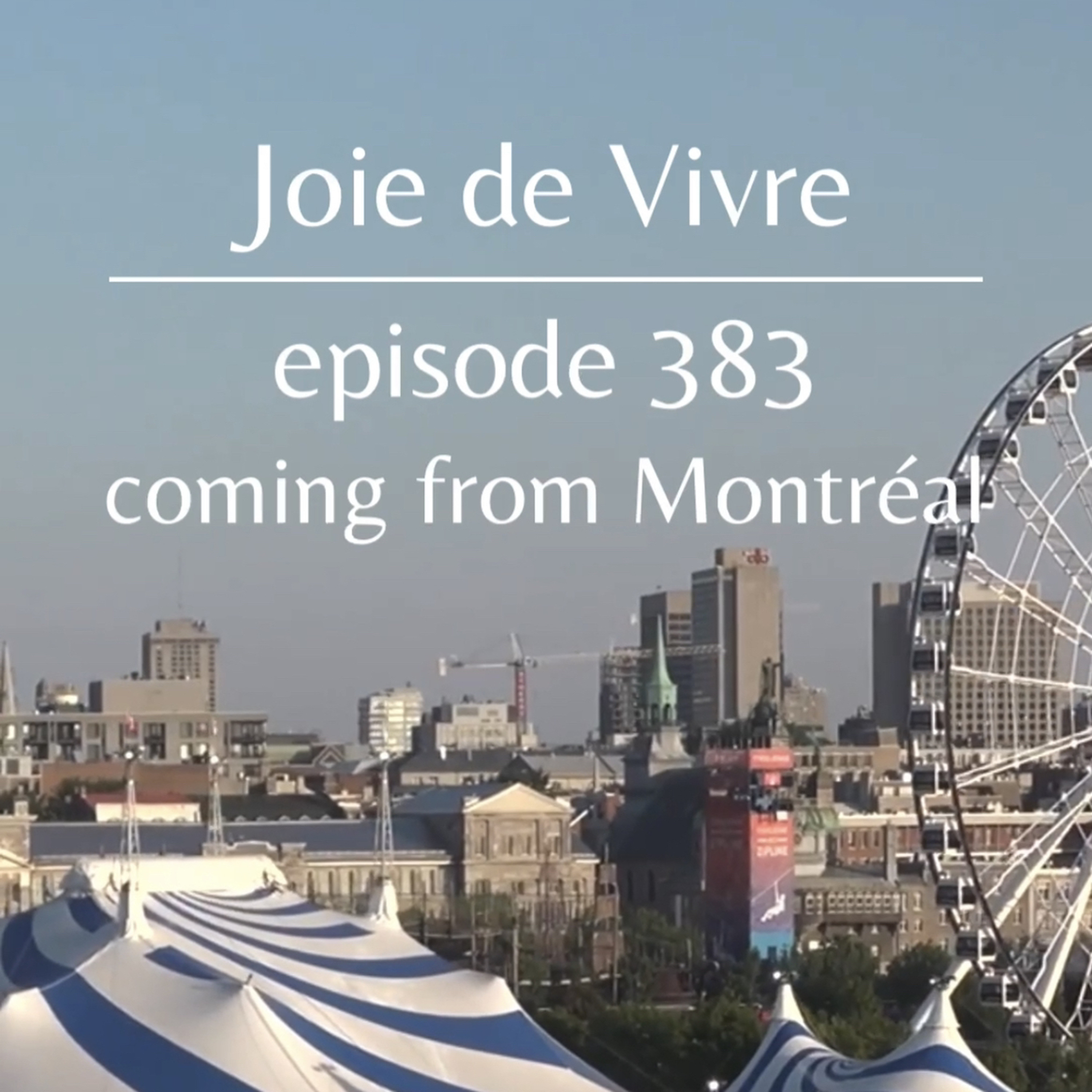 Joie de Vivre - Episode 383 *A Musical Journey from Montréal Vol. 4* episode artwork