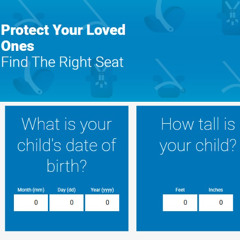 Online help in finding the right child safety seat