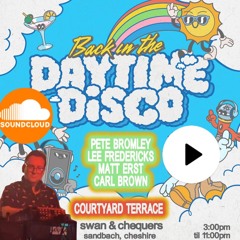 Pete Bromley Sandbach Back In The Daytime Disco 16-8-25
