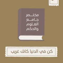 ٥٢- كن في الدنيا كأنك غريب - مختصر جامع العلوم والحكم - الحديث الأربعون - شريف علي
