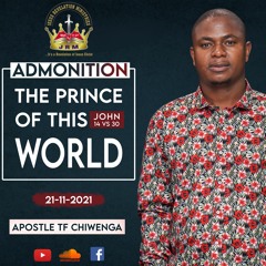 ENGLISH 21.11.2021 Adimonition. John 14 VS 30 The Prince Of This World