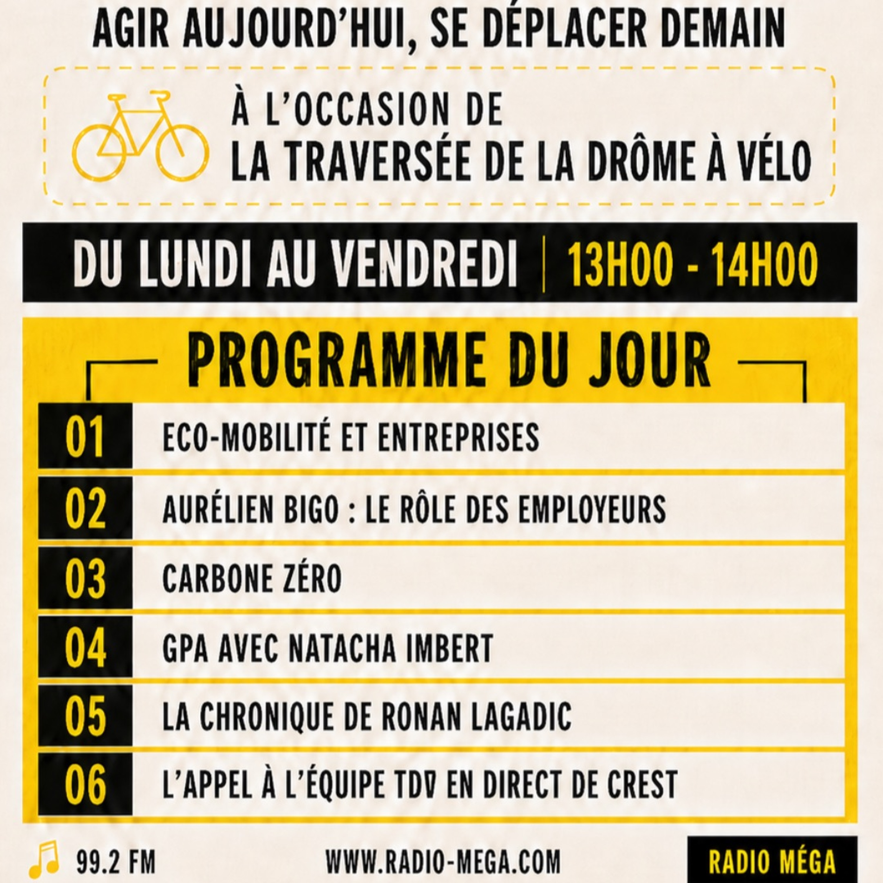 Radio Méga : Agenda et vie locale