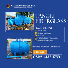 TELP/WA 0822-4157-1759  Pabrik Tangki Fiberglaass, Sedia Tangki STP IPAL  – Kota Sibolga