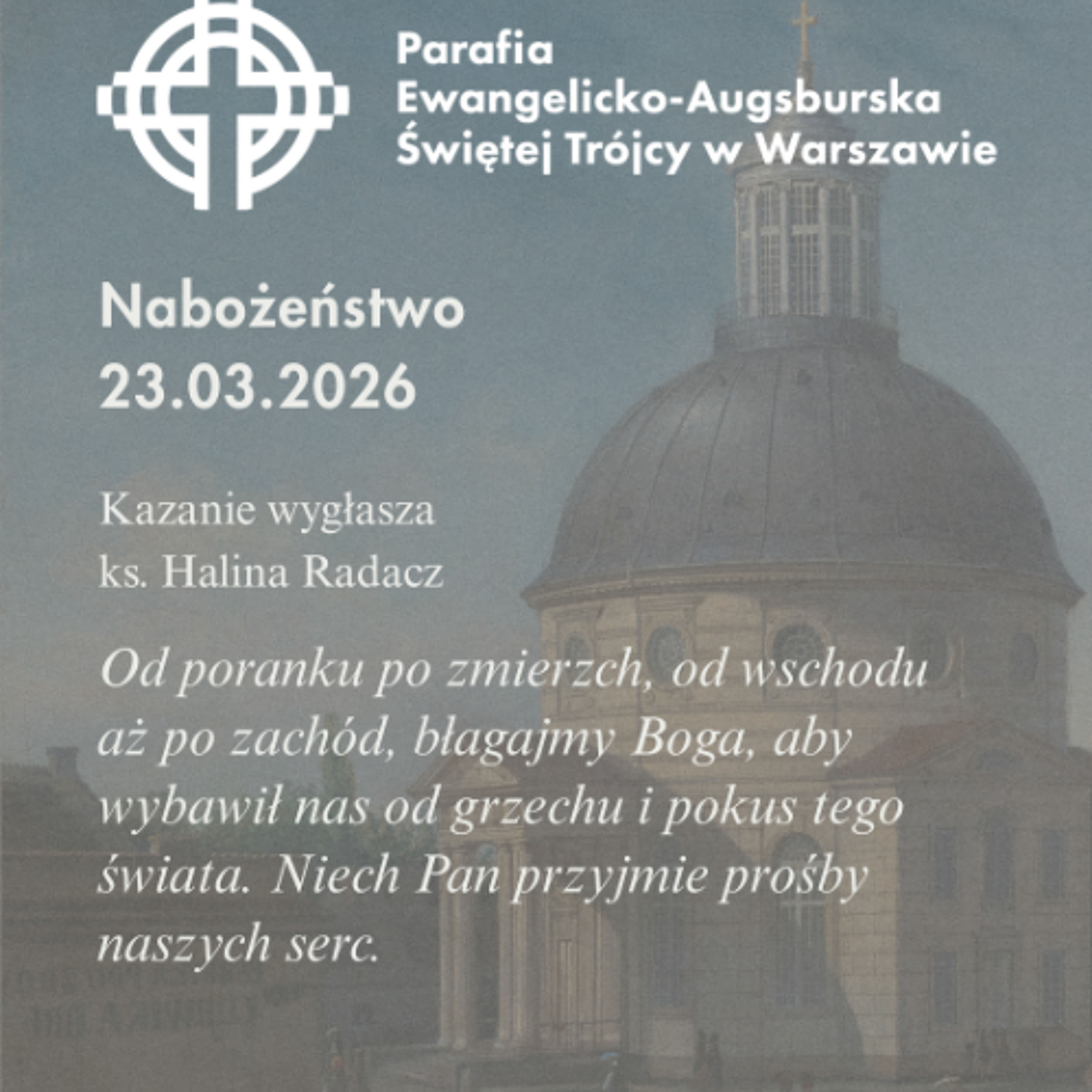 Rozważania z nabożeństwa z dnia 23 marca 2026r. episode artwork