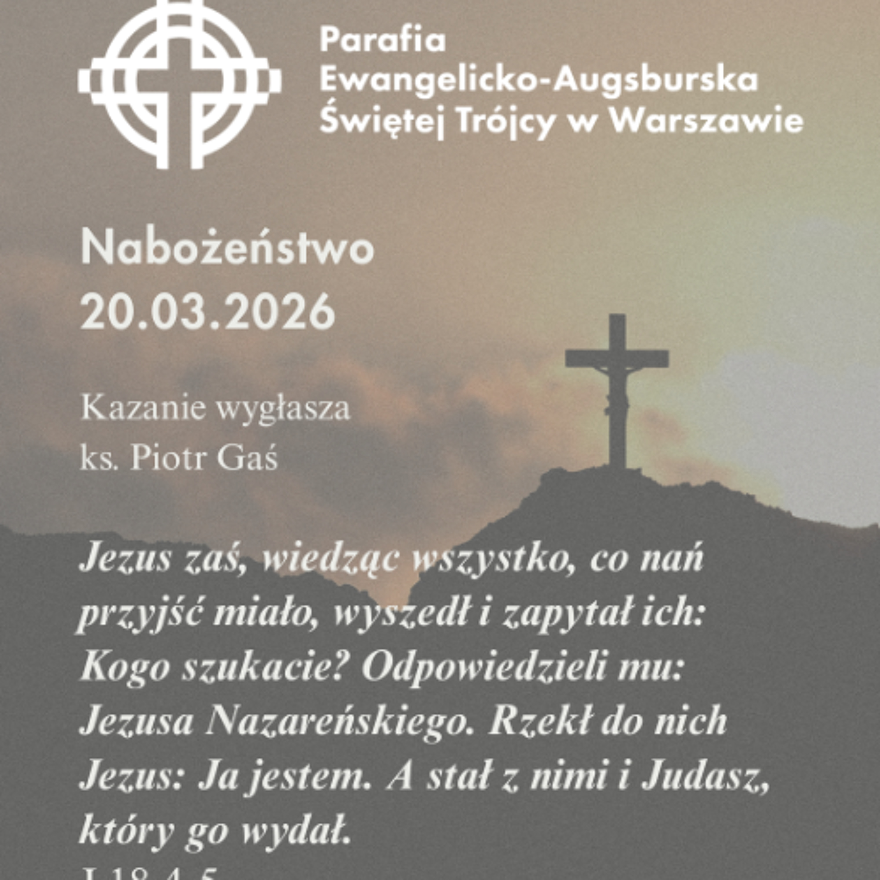 Rozważanie z nabożeństwa tygodniowego 20 marca 2026 episode artwork