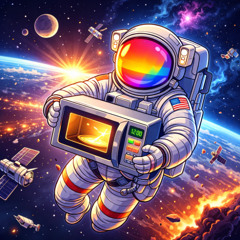 Astronaut higher than space