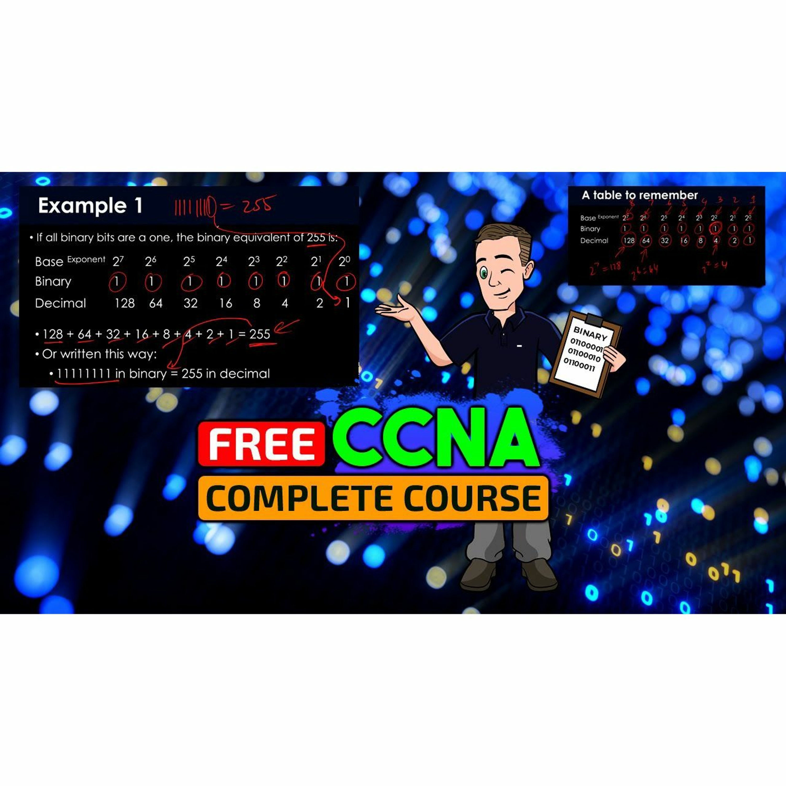 cover of episode #189: Binary IP Conversions | Free CCNA 200-301 Course | Video #14