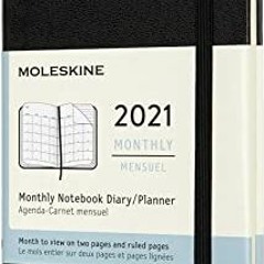 3.5 x 5.5 Black Pocket Moleskine 12 Month 2021 Weekly Planner Soft Cover 