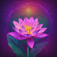 Neon Lotus Bloom